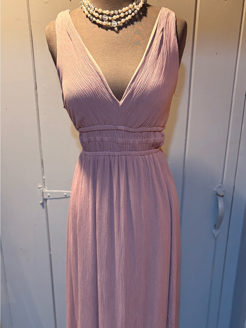 Ardene Dusty Rose V-Neck Maxi Dress